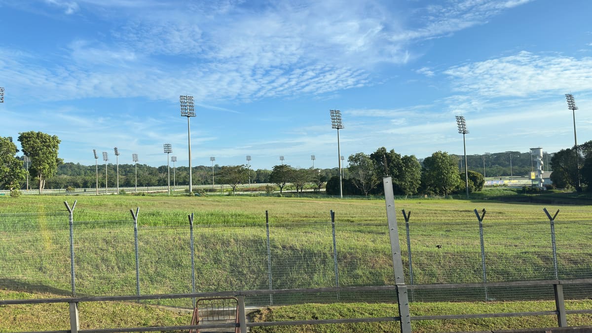 Kranji Racecourse, Singapore, empty in December 2024 after the final race meeting